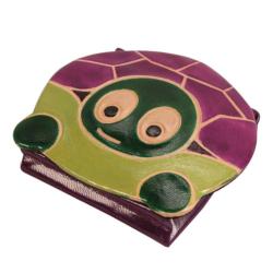 Leather coin purse tortoise