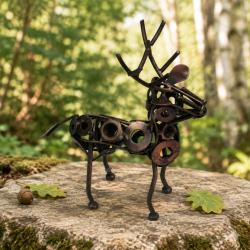 Recycled Metal Stag Ornament
