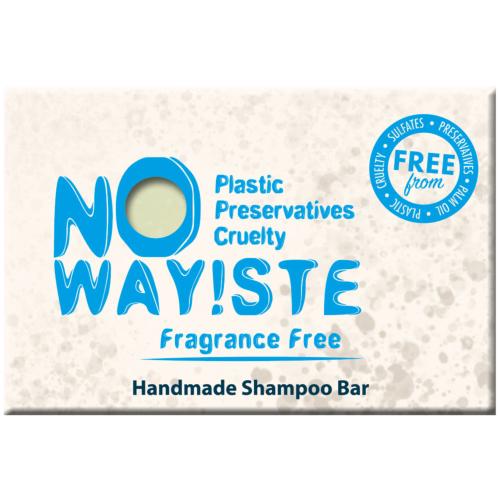NO WAY!STE solid shampoo bar, fragrance free
