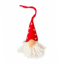 Hanging Decoration Handcrafted Felt Santa Gnome 3 x 10cm