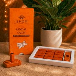 ISHOM Sandal Oudh Smudge Incense Bricks