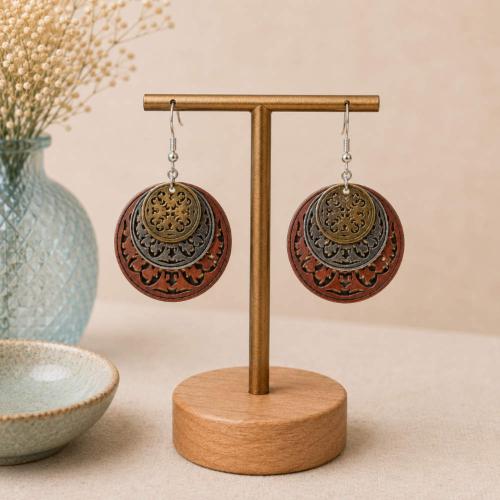 Earrings 3 Colour Round