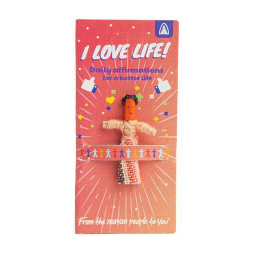 Worry doll, affirmation I love life
