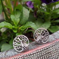 Ear studs, tree of life