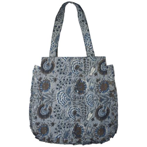 Blockprint cotton shopping bag 35x38cm