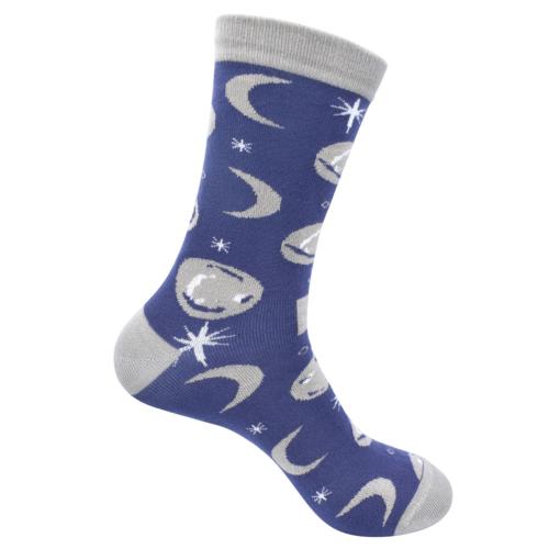 Bamboo Socks Moon Phases Shoe Size UK 7-11 Mens Fair Trade Eco