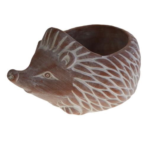 Terracotta planter hedgehog 16.5x11x11.5cm