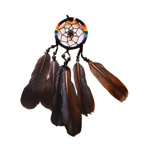 Dreamcatcher Black Feathers 6cm diameter
