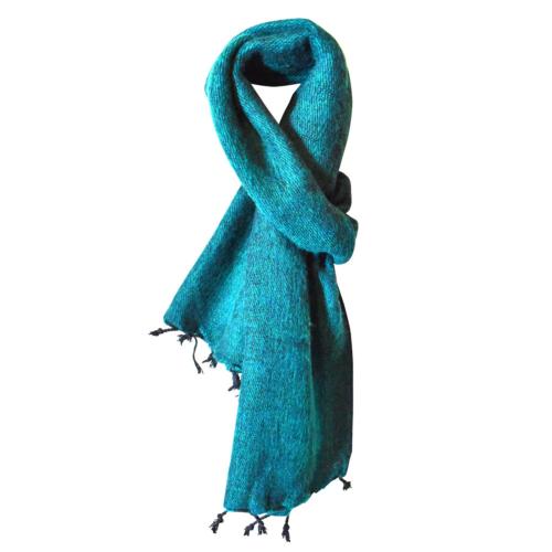 Woollen scarf plain, 150 x 32cm, assorted colours