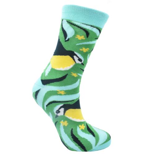 Bamboo Socks Blue Tit Shoe Size UK 3-7 Womens