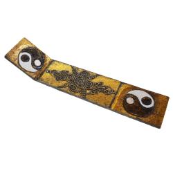 Incense holder yin yang eco-friendly mango wood 27x4.5x5.5cm