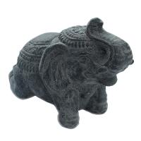 Elephant, sandstone, grey 13cm