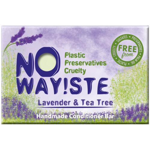 NO WAY!STE solid conditioner bar, Lavender and Tea Tree