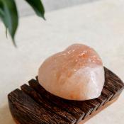 Himalayan salt soap heart shaped 6cm