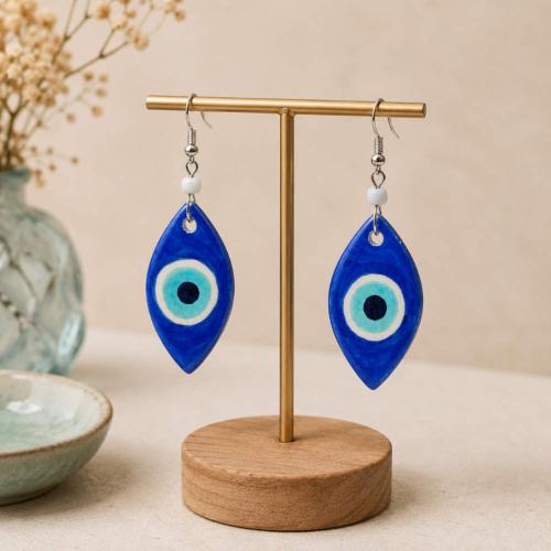 Earrings Blue Eyes 2.8 x 2.3cm