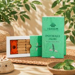 ISHOM Patchouli Oudh Smudge Incense Bricks