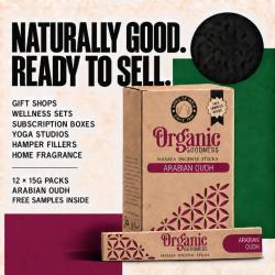 Organic goodness incense, arabian oudh scented, box of 12