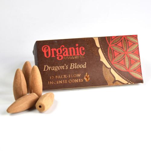Organic Goodness Dragon’s Blood 12 Back-Flow Incense Cones