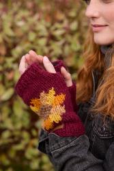 Sunflower Handwarmer Burgundy