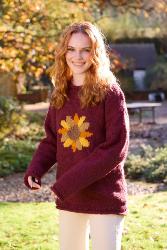 Sunflower Sweater Burgundy Large UK Size 16-18