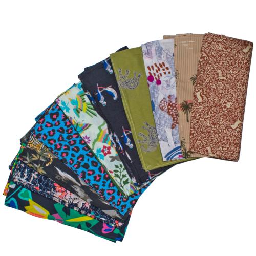 Single reusable cotton gift wrap, colours vary, wildlife designs