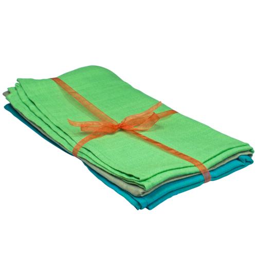 Set of 3 napkins, plain colours