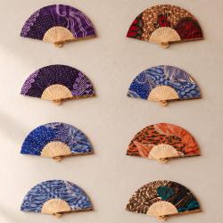 Batik Fan Assorted Colours and Designs 25cm