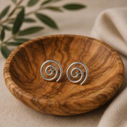 Ear studs, spiral