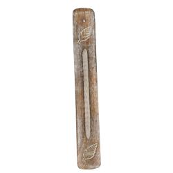 Wooden incense holder/ashcatcher, leaf