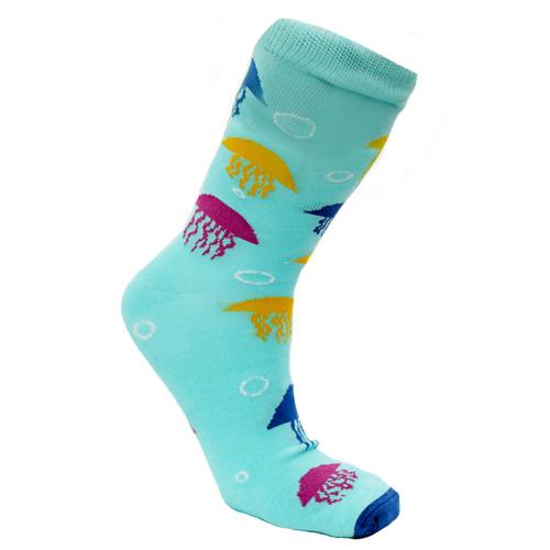 Bamboo Socks Jellyfish Shoe Size UK 3-7 Womens Fair Trade Eco