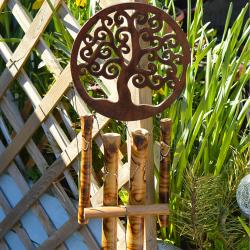 Bamboo windchime with tree of life