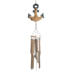 Bamboo windchime whitewash, anchor 110cm