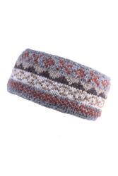 Classic Fairisle Headband Grey