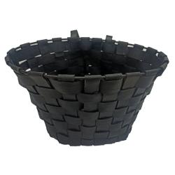 Bike basket woven recycled/upcycled tyre