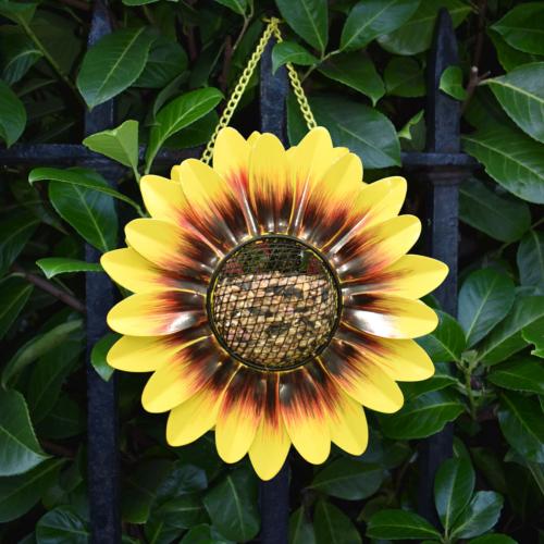 Sunflower birdfeeder metal 24 x 24 x 16xm