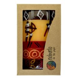 Hand painted candle in gift box, Damisi