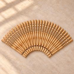 Set of 30 Natural bamboo flutes