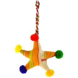 Hanging decoration, multicoloured star