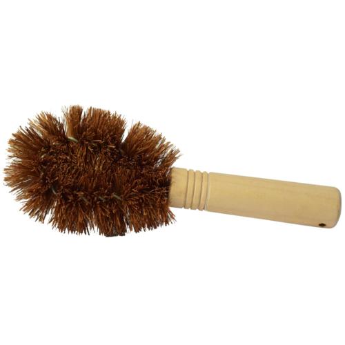 Coconut coir cleaning brush with handle 17 x 7 x 4cm
