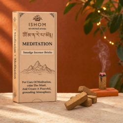 ISHOM Tibetan Meditation Smudge Incense Bricks
