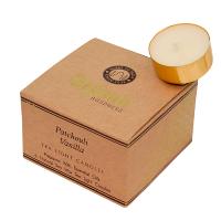 12 t-lite scented candles, Organic Goodness, Patchouli Vanilla