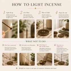 Incense Sticks and Burner Esoteric Boho Dreams, Myrrh and Sandalwood