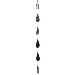 Hanging Mobile, Recycled Glass, 6cm Teardrops, 110cm length