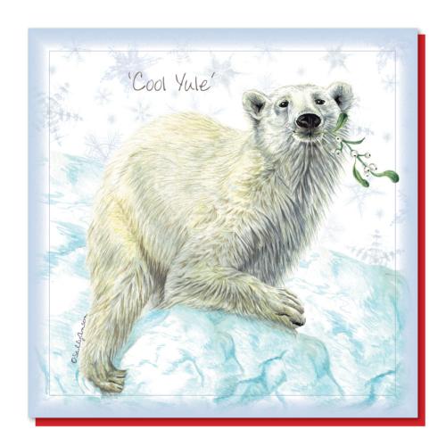 Christmas card, polar bear