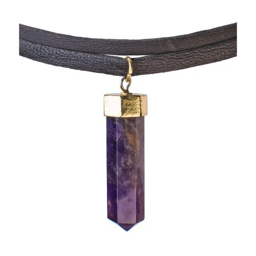 Choker amethyst pendant