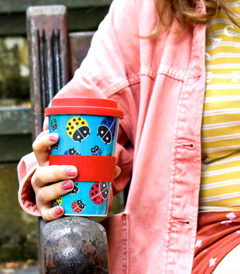 Reusable cups made from rice husk