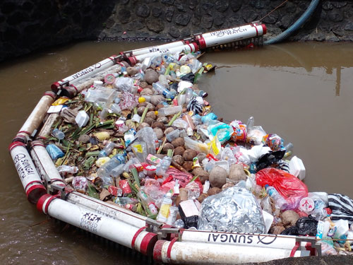 River barriers in Bali